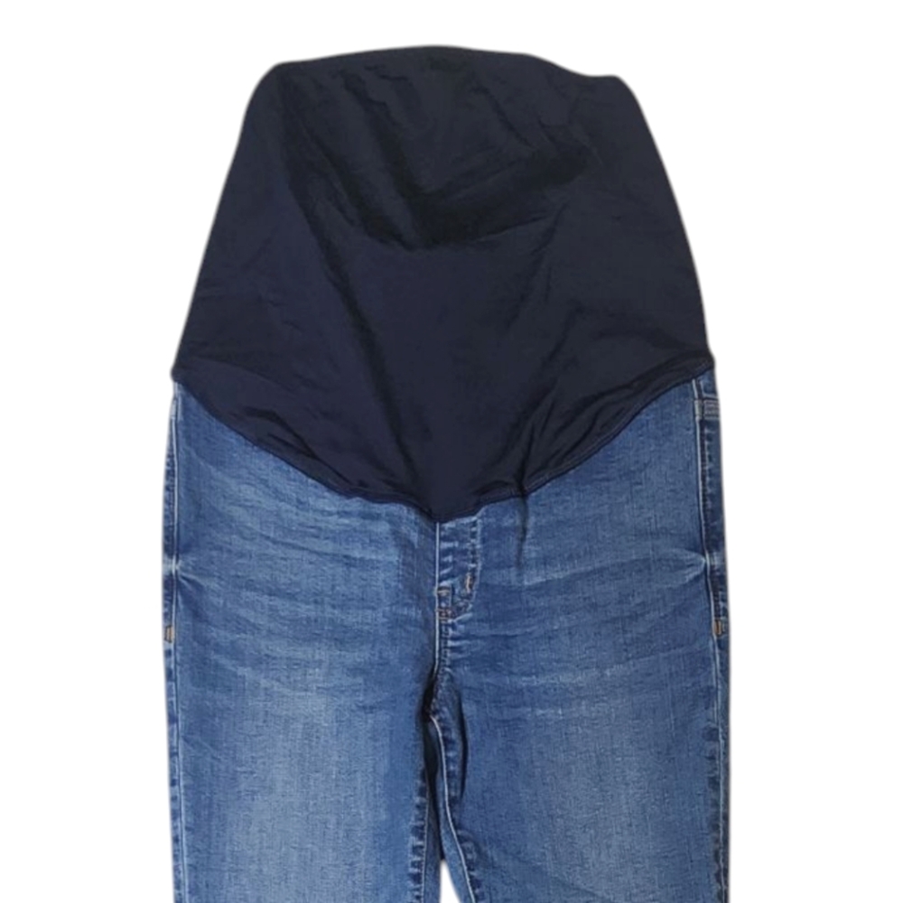Madewell Over the Belly Tencel Denim Maternity Skinny Crop Jeans W27 Blue - Picture 3 of 13